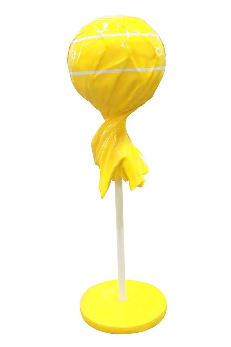 Yellow Lollipop with Wrapper – Milla Event Rentals