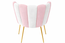 Stripe Chair Pink and off White