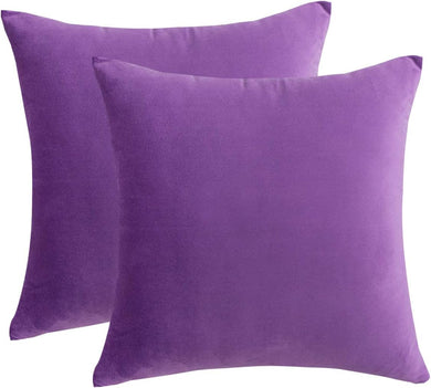 Dark Purple Velvet Pillow 18