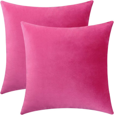 Hot Pink Velvet Pillow 18