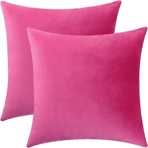 Hot Pink Velvet Pillow 18"X18"