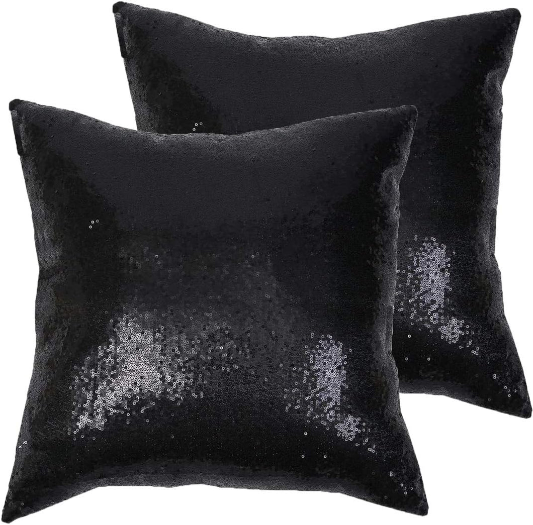 Black Sequin Pillow set 18