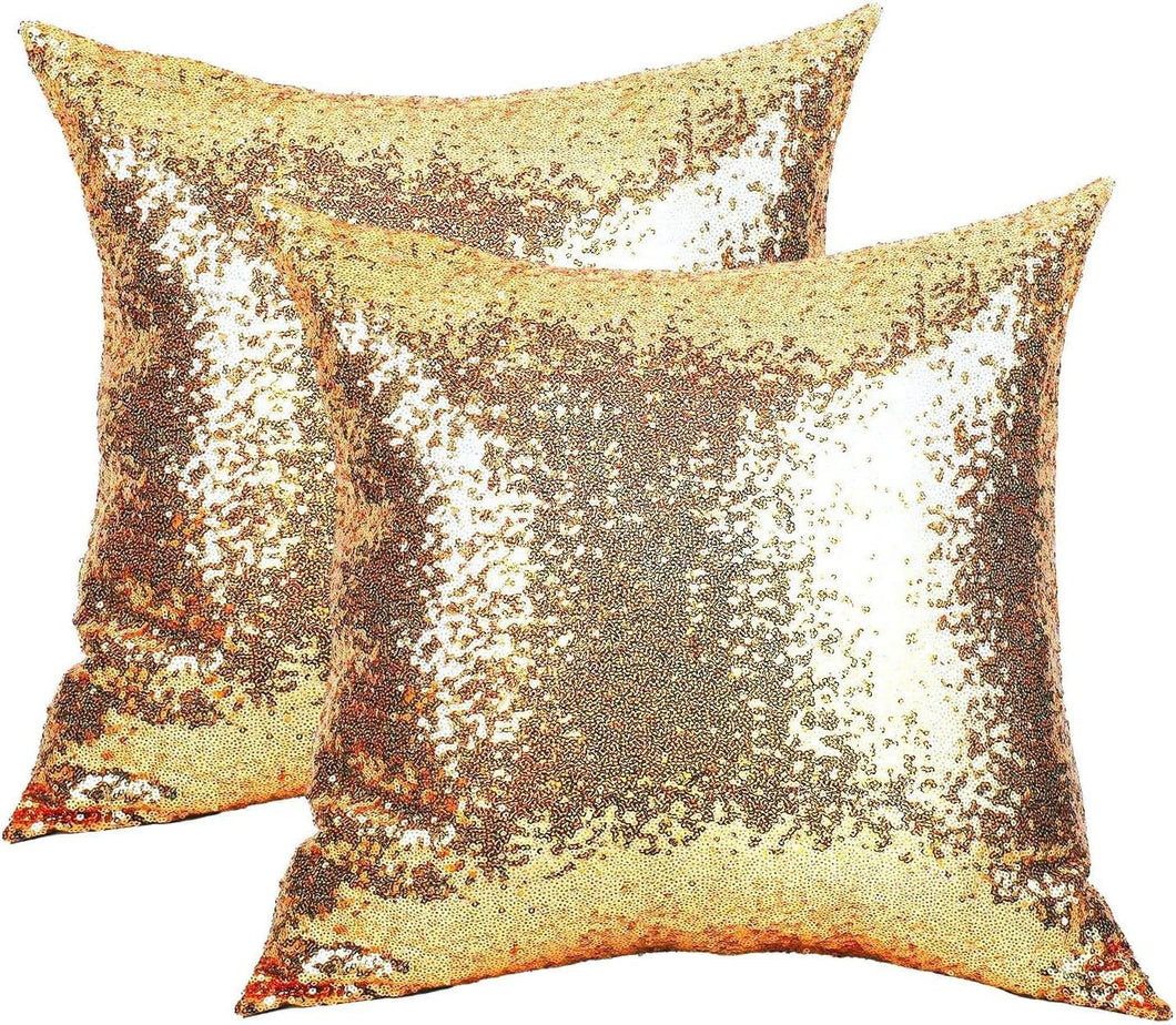 Gold Sequin Pillow 18