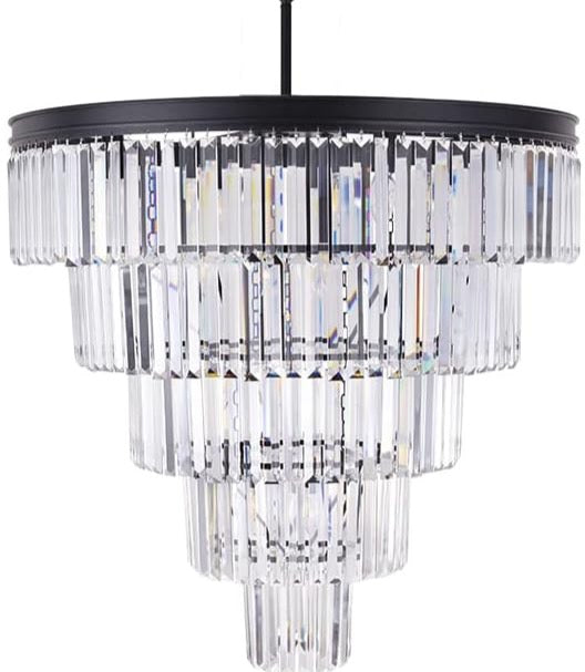 Black and Clear chandelier