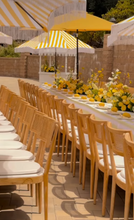 Cabana Stripe Yellow and White Linen  1.50-