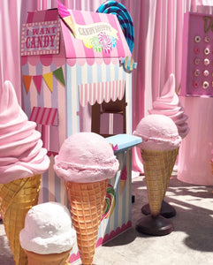 Pink Soft Serve Ice Cream
