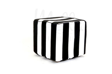 Black/White Stripe Cube