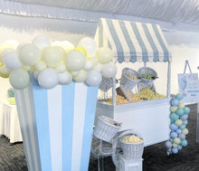 Blue and White Stripe Cart
