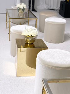 Gold Mirror Accent Table