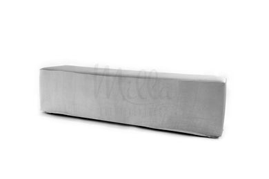 Grey Velvet Bench 6'
