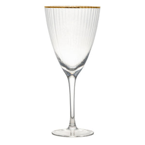 Bella Gold Rim Glassware - Stuart Event Rentals