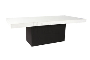 Alexa White Table 4x8 Black Box Bottom