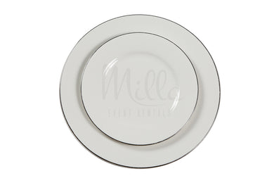 Silver Rim Plate