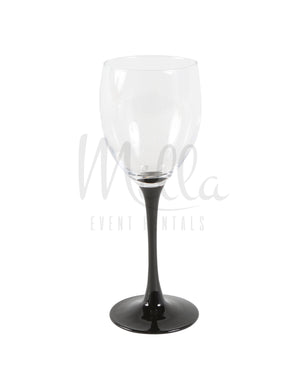 Black Steam Wine Glass