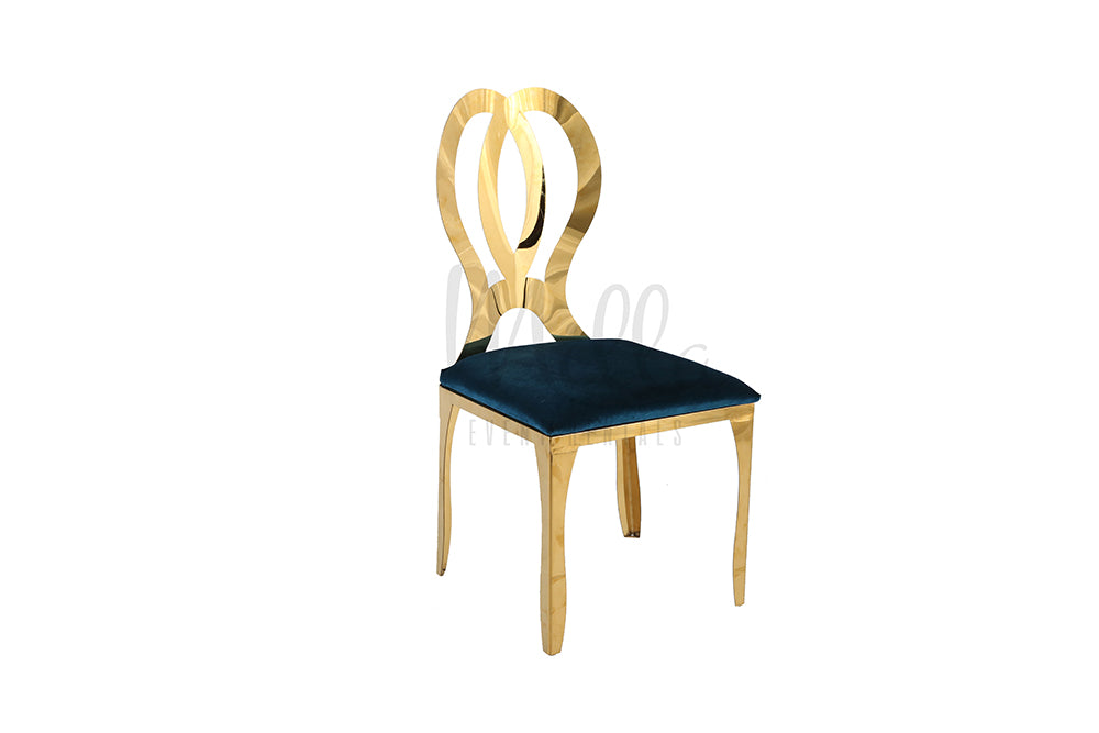 Gold Infiniti Chair Teal