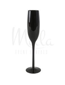 Black Champagne Glass