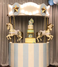 Blue Carousel Horse Cake Stand