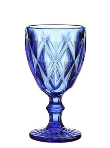 Diamond Blue Goblet