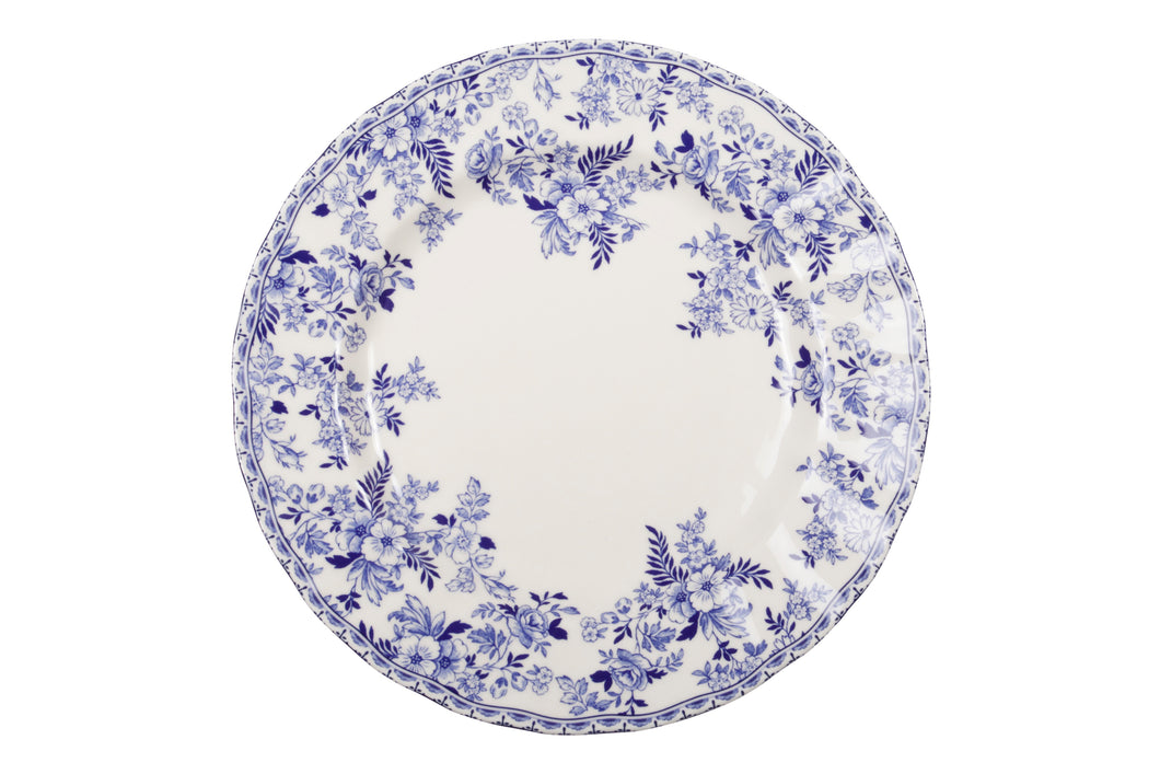 French Country Blue and White Dinner Plate