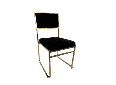 Contempo Gold Chair Black