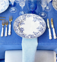 French Country Blue and White Dinner Plate