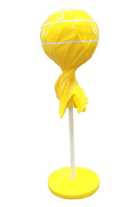 Yellow Lollipop with Wrapper