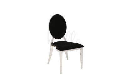Black/Silver Washington Chair
