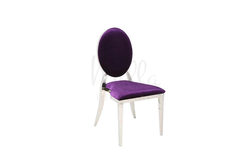 Purple/Silver Washington Chair