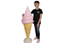 Pink Soft Serve Ice Cream