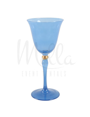 Blue Stella Wine Glass