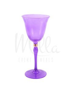 Purple Stella Wine Glass