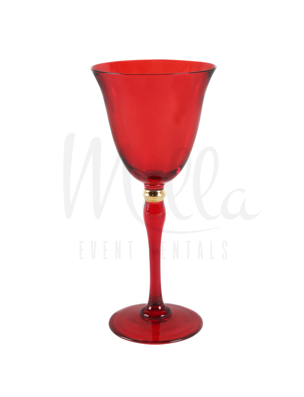 Red Stella Wine Glass