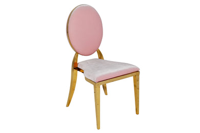 Pink/Gold Washington Chair