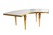 Dubai Gold and White table 11'